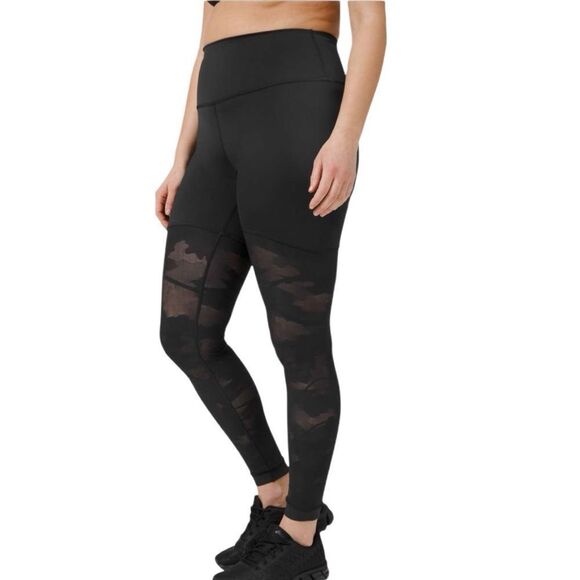 Lululemon Sheer Will Hi-Rise Tight Camo Black - Picture 4 of 9